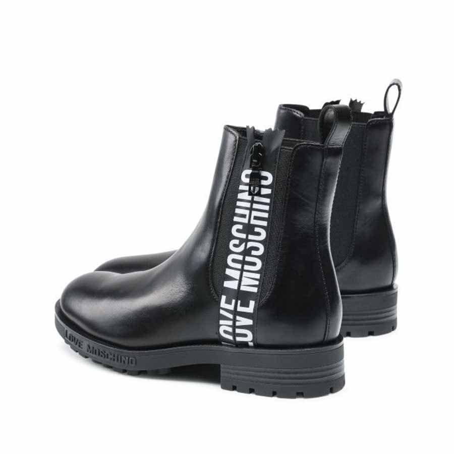 Love moschino tronchetto donna beatles zip logo