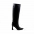 Rago collection women's black leather tube boot