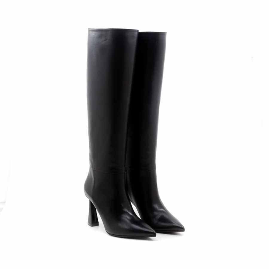 Rago collection women's black leather tube boot