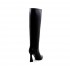 Rago collection women's black leather tube boot