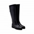 Rago collection women's riding boot black leather pendant