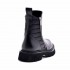 Rago collection tronchetto donna pelle nero fondo carro armato mesh