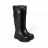 Paloma Barcelò women's knee boot in leather Gema napasoft Black