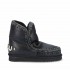 Mou eskimo 18 tronchetto cracked black rhinestones logo