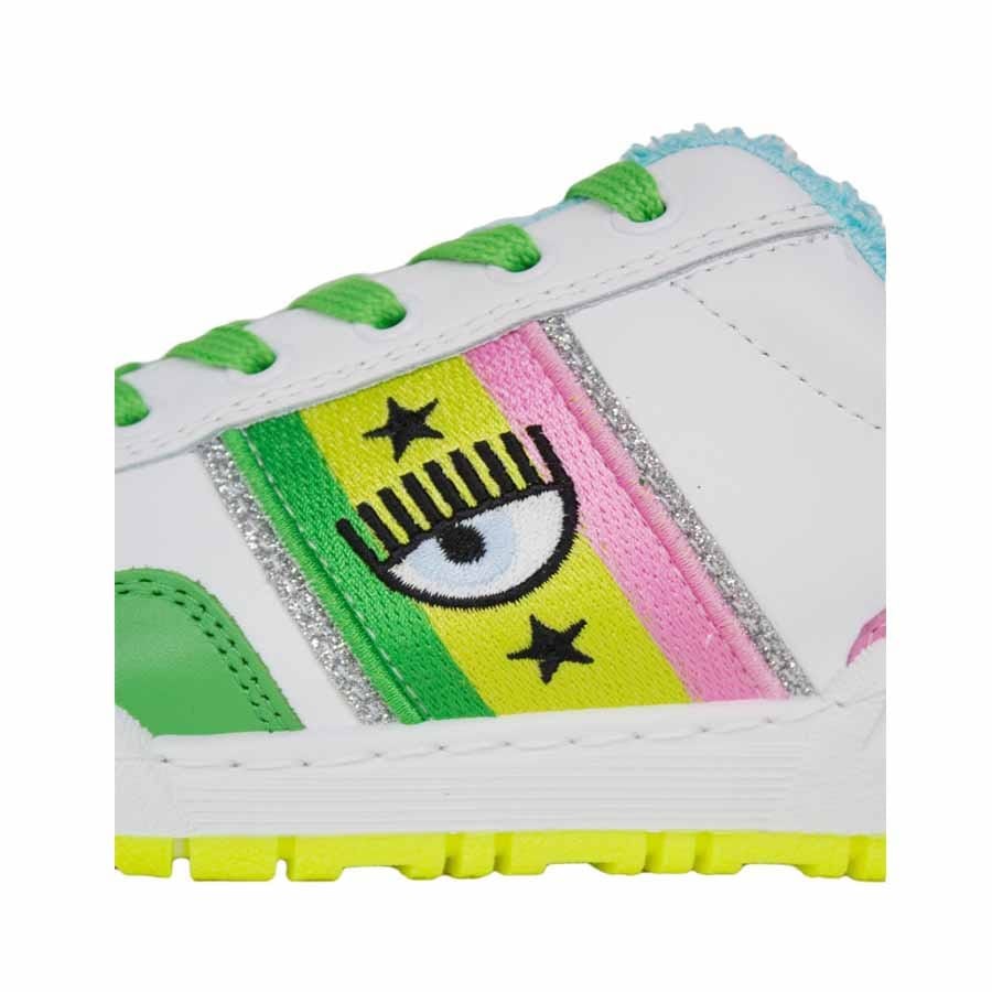 Chiara Ferragni sneakers CF1 white pink green