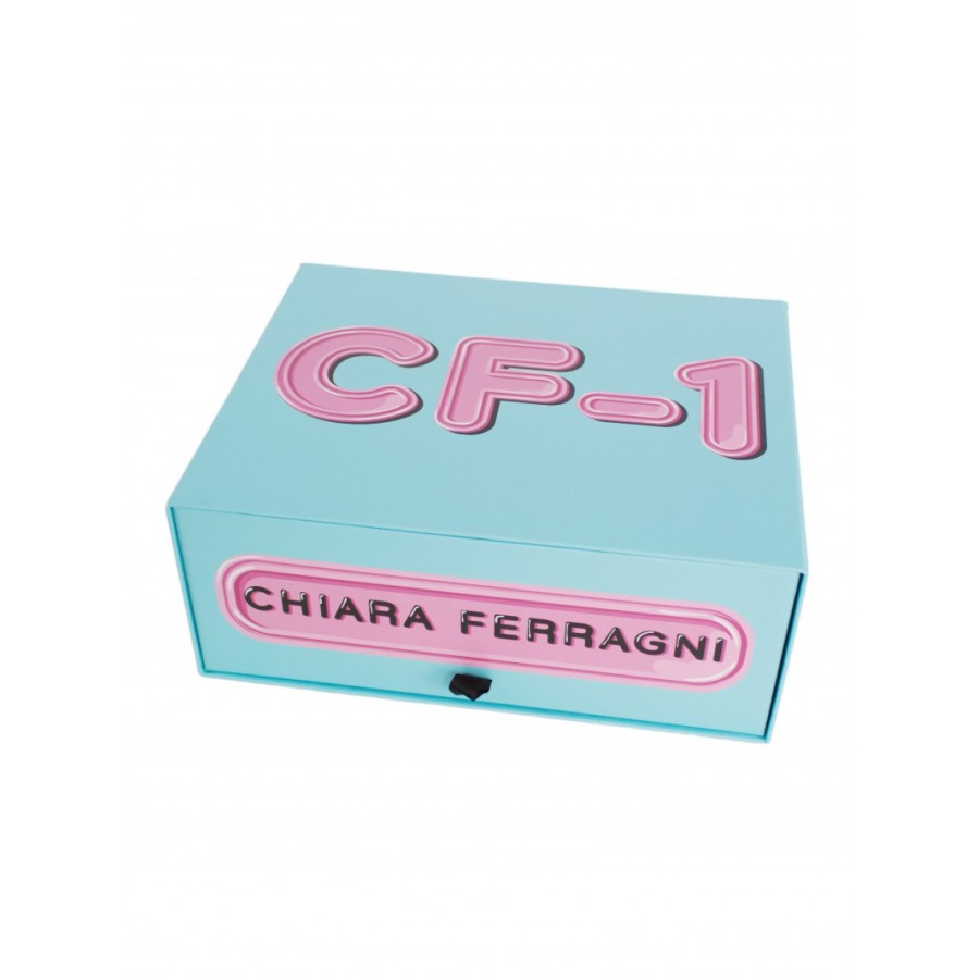 Chiara Ferragni sneakers CF1 white blu aquarius