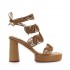 Paloma Barceló sandali Franzi napa silk nocciola
