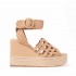 Paloma Barceló sandals Eyen napa silk nocciola