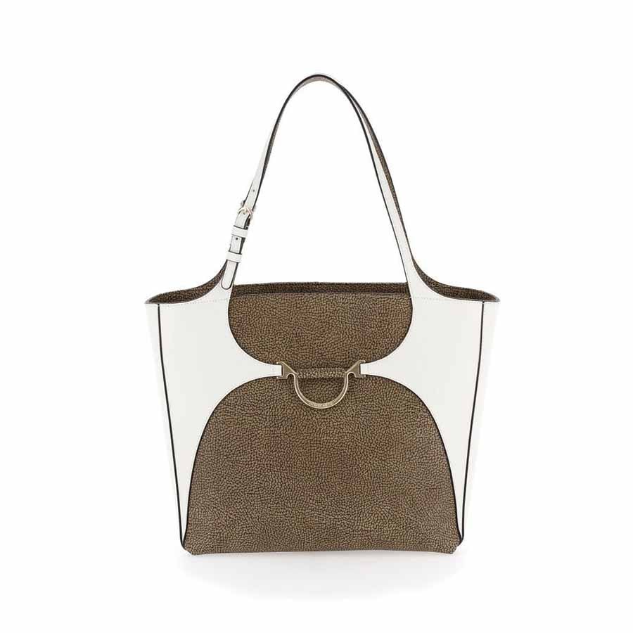 BORSA SHOPPING MEDIA Color F02 OP NATURALE GHIACCIO