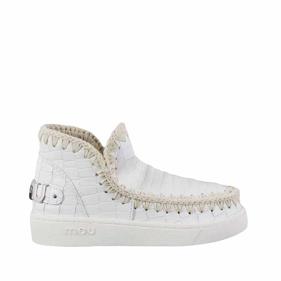 Mou mini eskimo tronchetto donna sneaker pelle cocco COCWHI
