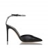Ninalilou sandalo Love chanel caviglia strass
