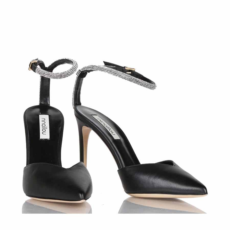 Ninalilou sandal Love chanel ankle rhinestones