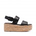 Paloma Barcelò wedge sandal Chaco napa silk black