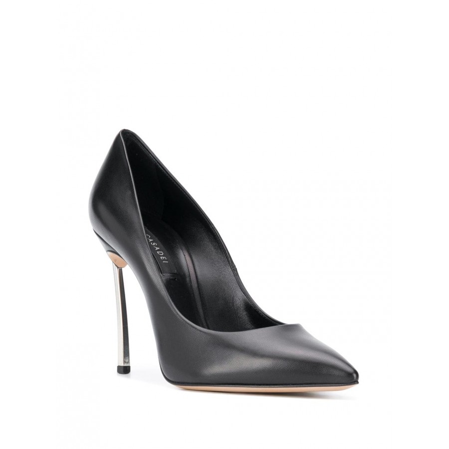 Casadei black minorca leather woman decoltè