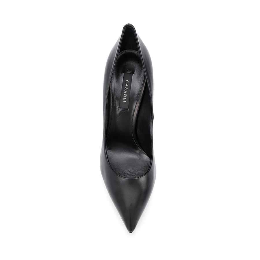 Casadei black minorca leather woman decoltè