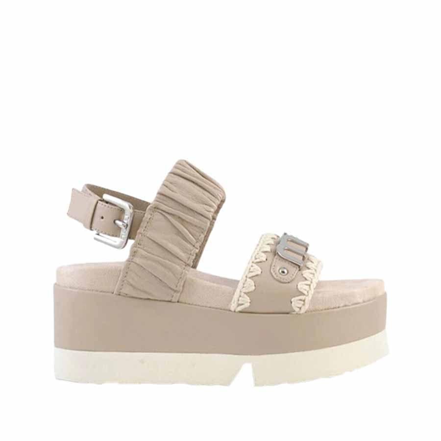 Mou wedge sandal Japanese two band upper