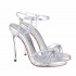 Casadei Blade Firenze silver sandal