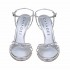 Casadei Blade Firenze silver sandal
