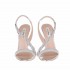 Ninalou Love sandal with silver mirror rhinestones