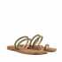 CB Fusion Hotfix gold thong sandal