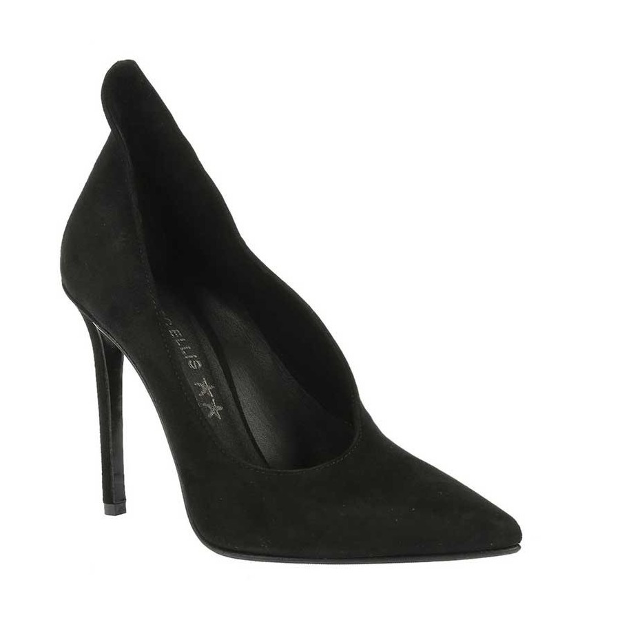 Marc-Ellis-6056 camoscio nero scarpa decolte donna