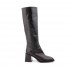 Lemarè black leather woman boot