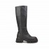 Lemarè women's black leather biker boot