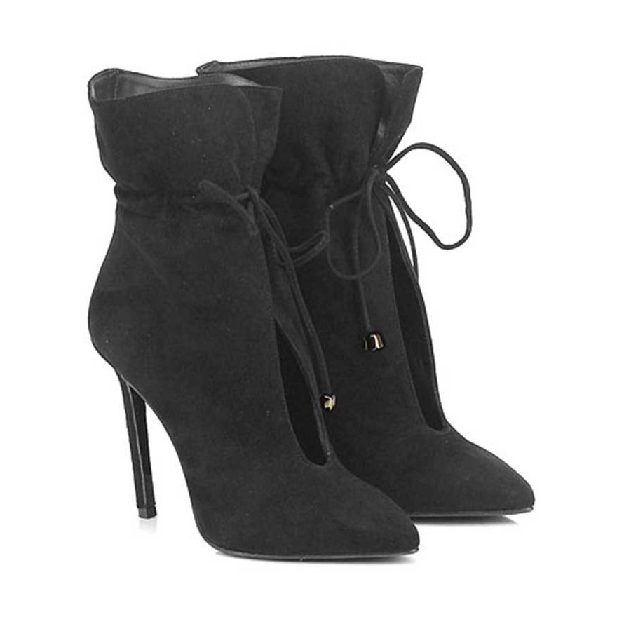 Marc ellis 6066 tronchetto donna camoscio nero