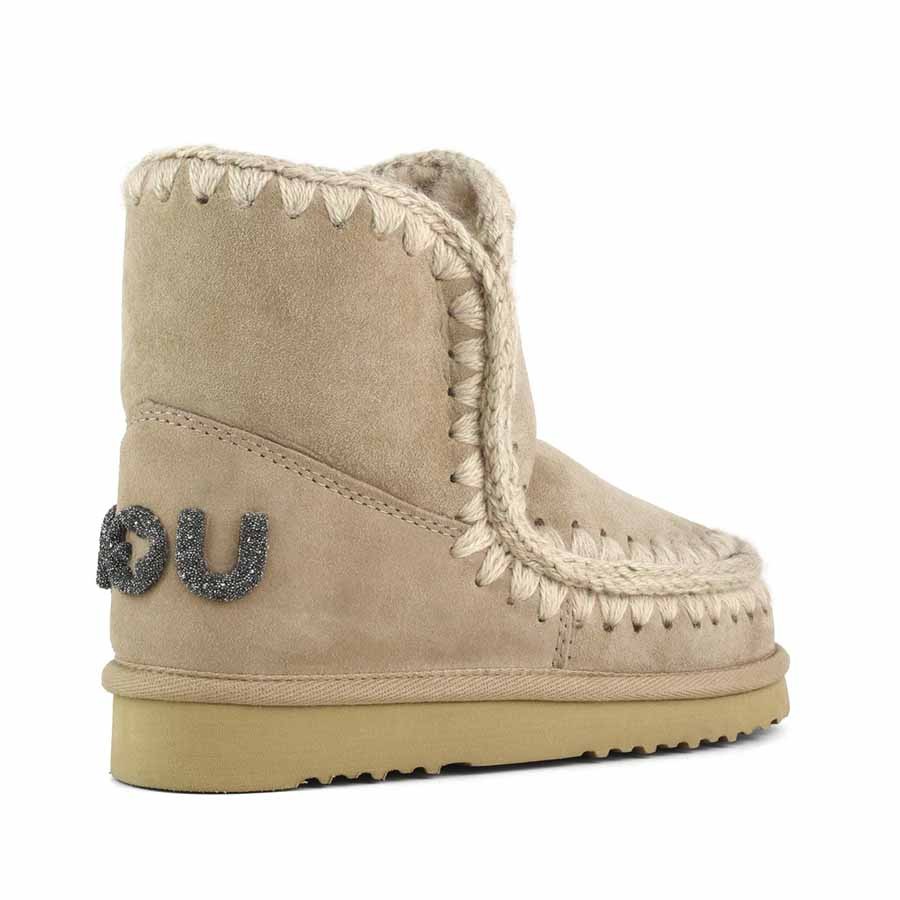 Mou eskimo 18 ankle boot Glitter logo beige CAM