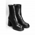 Rago collection tronchetto pelle nera plateau