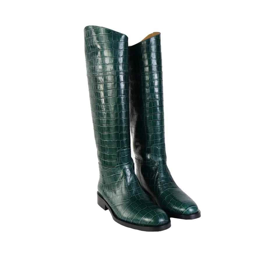 Rago collection cavallerizzo pelle stampa coccodrillo