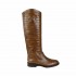 Rago collection crocodile print leather boots