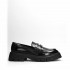 Rago collection women's loafers black leather