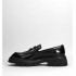 Rago collection women's loafers black leather