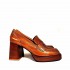 Rago collection brown patent heel moccasin