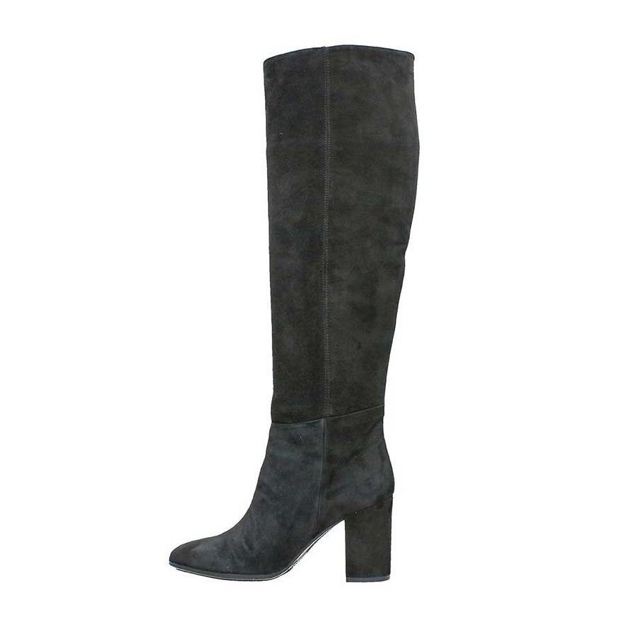 Carmens-38063 STIVALI DUKE IN CAMOSCIO NERO