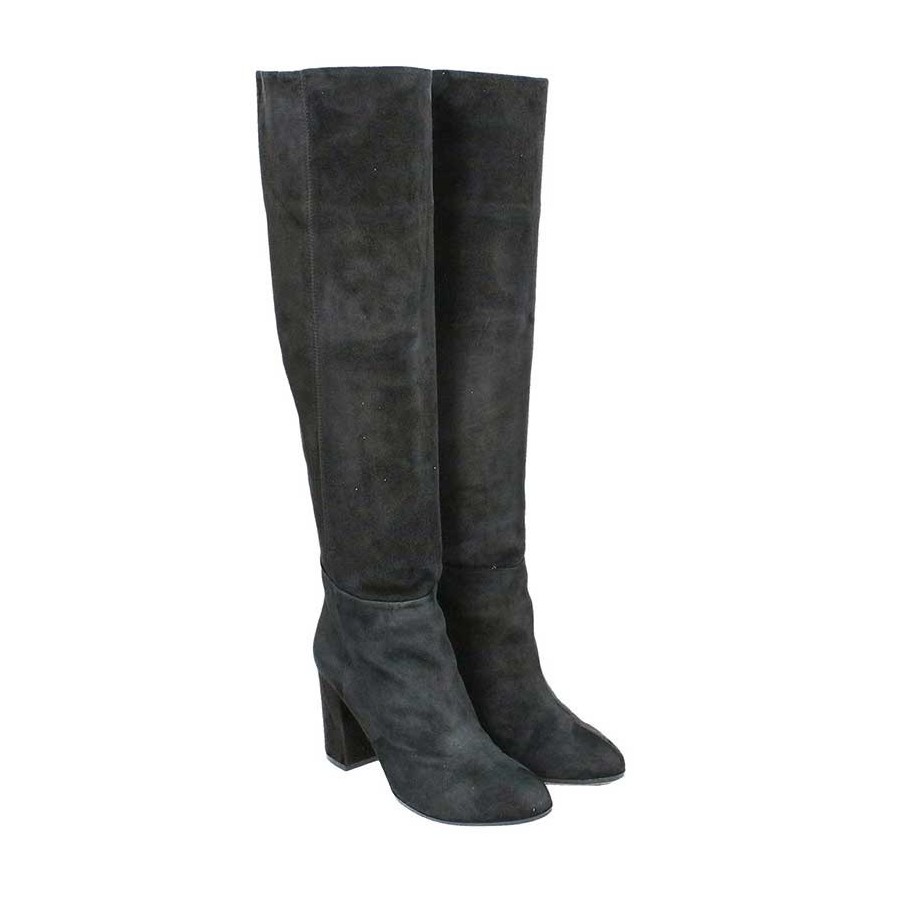 Carmens-38063 STIVALI DUKE IN CAMOSCIO NERO