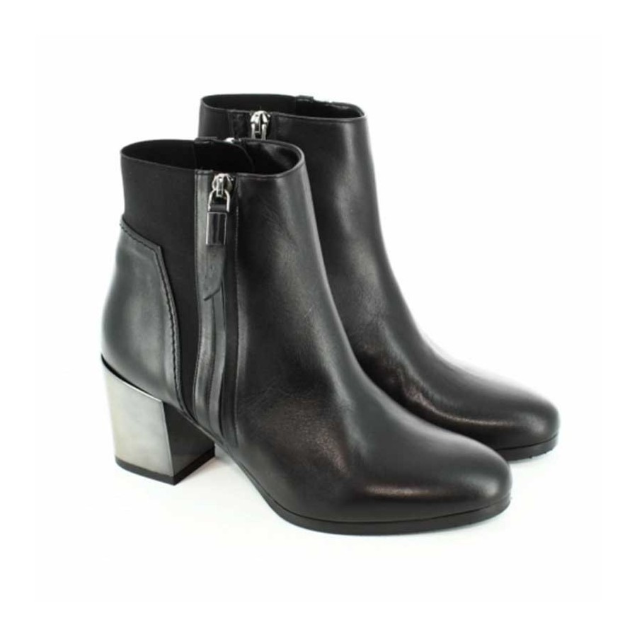 Albano 6174 tronchetto donna pelle nero