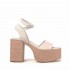 Paloma Barceló sandal Espadrilles Graciela white plateau