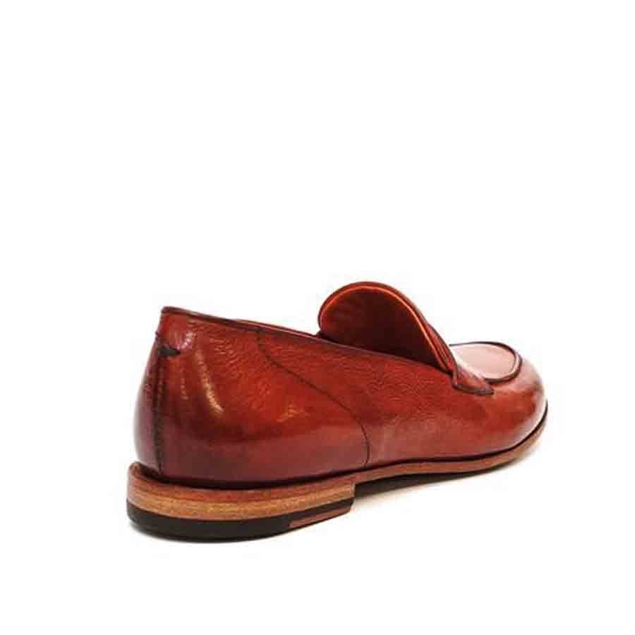 PANTANETTI mocassino donna rosso bruciato