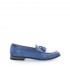 Women's Electric Blue Tassel Moccasin PANTANETTI