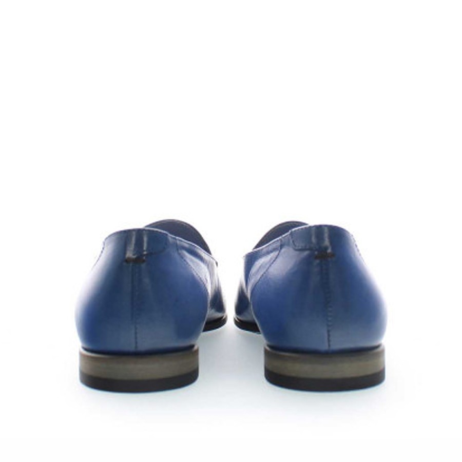 Women's Electric Blue Tassel Moccasin PANTANETTI