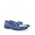 PANTANETTI mocassino donna  con  nappine blu elettrico