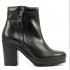 Albano 6100 Tronchetto in vitello nero con zip
