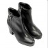 Albano 6100 Tronchetto in vitello nero con zip