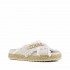 Mou sandalo Rope bio sandal criss cross white beige RWBEI