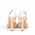 Casadei sandalo chanel Versilia Slingback Flore spiaggia rosa