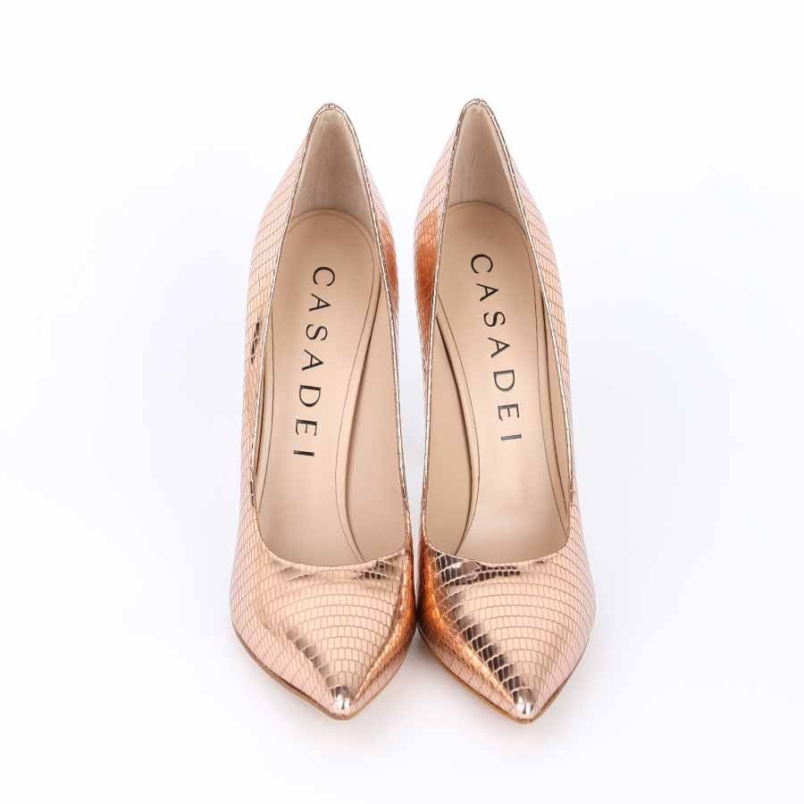 Casadei decoltè donna Blade pelle C Viper spiaggia rosa