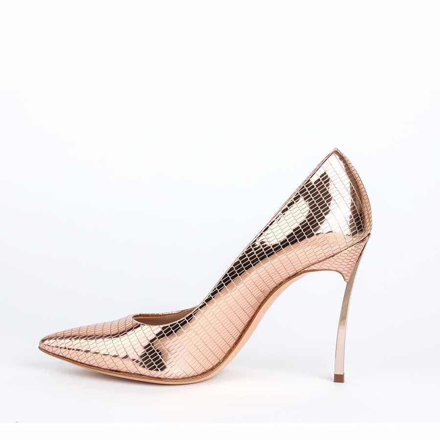 Casadei decoltè donna Blade pelle C Viper spiaggia rosa