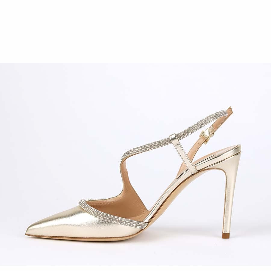 Ninalilou sandalo chanel Love swarovski platino
